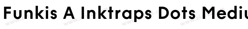 Funkis A Inktraps Dots Medium字体转换